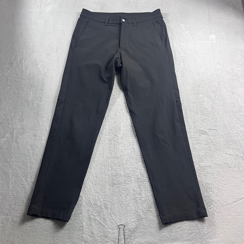 Lululemon Commission Slim Fit Pant 30 Black Warpstreme LM5AF2S